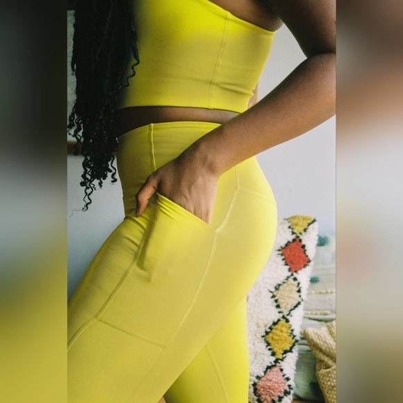 girlfriend collective Pants - Girlfriend Collective compressive high rise crop leggings